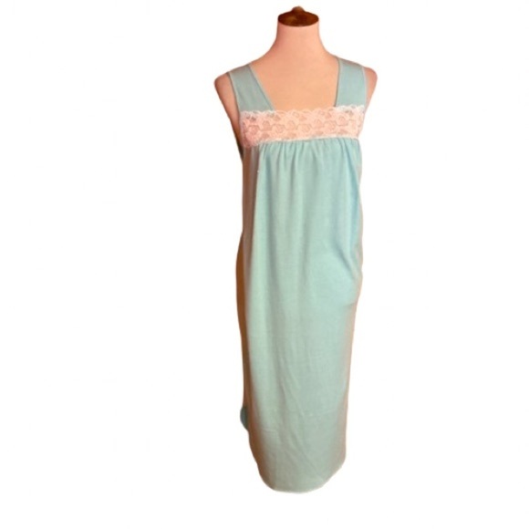 Vintage 70s lace nightgown - Picture 1 of 9